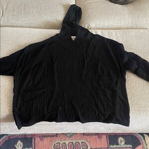Honest Cotton Black Hoodie